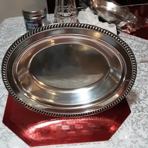 Oval Caserole Silver  Plate Vintage